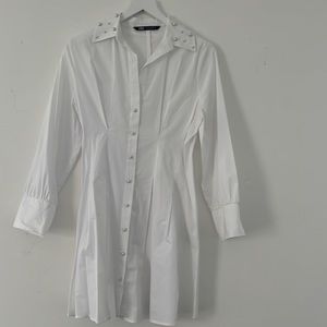 Brand new shirt dress with pearl details